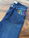 Jean Azul Bolsillos Bordados
