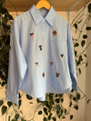 Camisa Oversize Doggie Blue