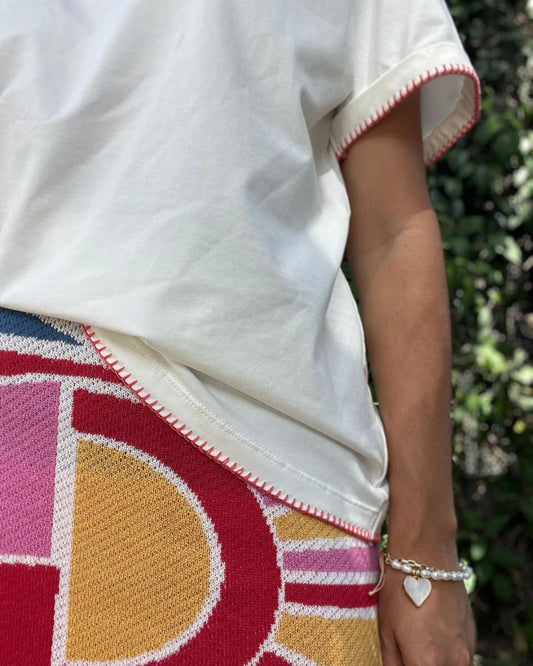 Camiseta Básica Bordado