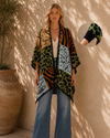 poncho prints tejido en algodon