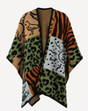 poncho prints tejido en algodon