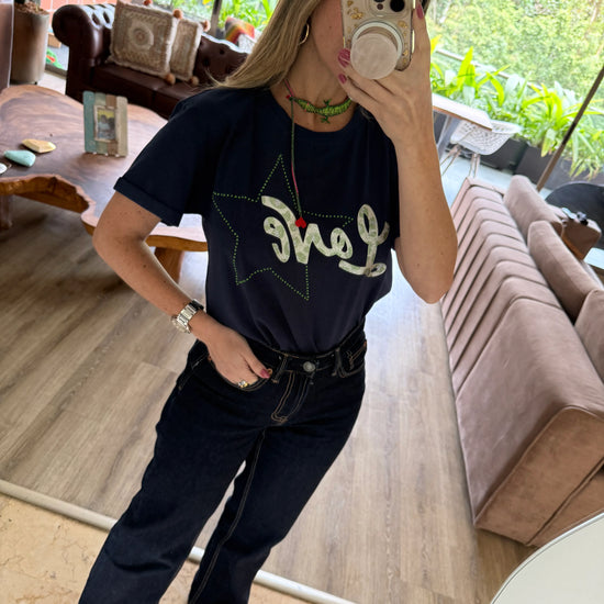 Camiseta Navy Love - Gracies