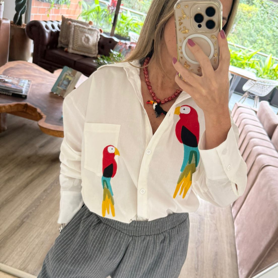 Camisa Oversize Guacamayas 