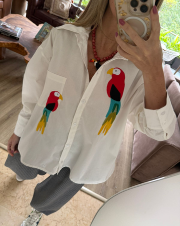 Camisa Oversize Guacamayas 