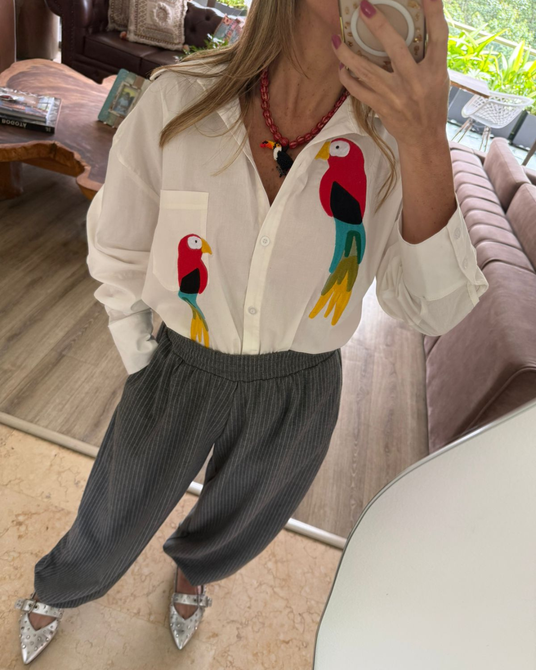 Camisa Oversize Guacamayas 