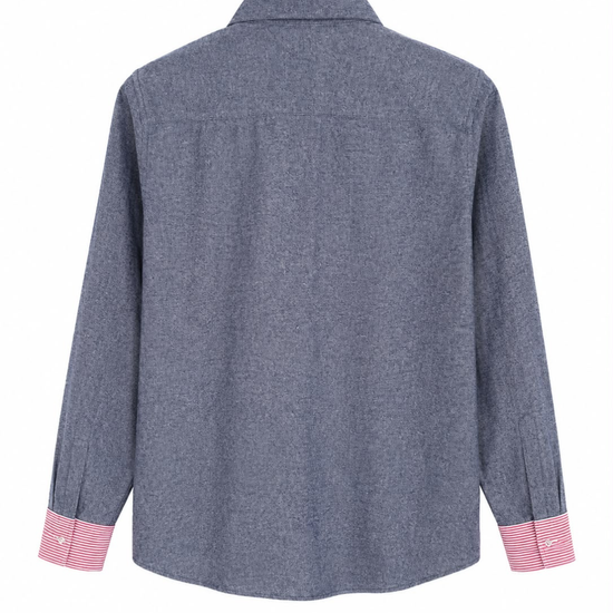 Camisa Algodon Azul