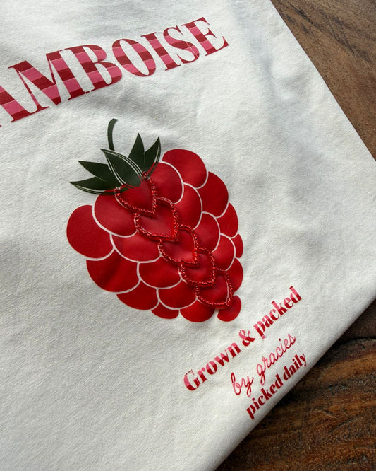 Camiseta Corazon de Frambuesa