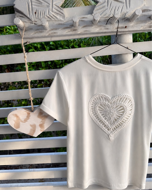 Camiseta Marfil Hilos del Corazón