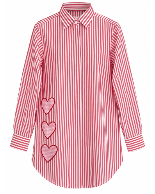 Camisón Rayas Rojo