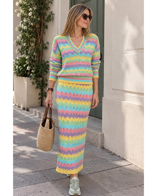 Sweater Calado Pasteles 