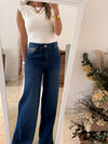 Jean Azul Bolsillos Bordados