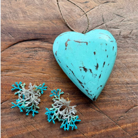 Aretes Coral Nieve 