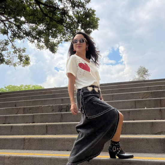 Falda Cruzada Denim 