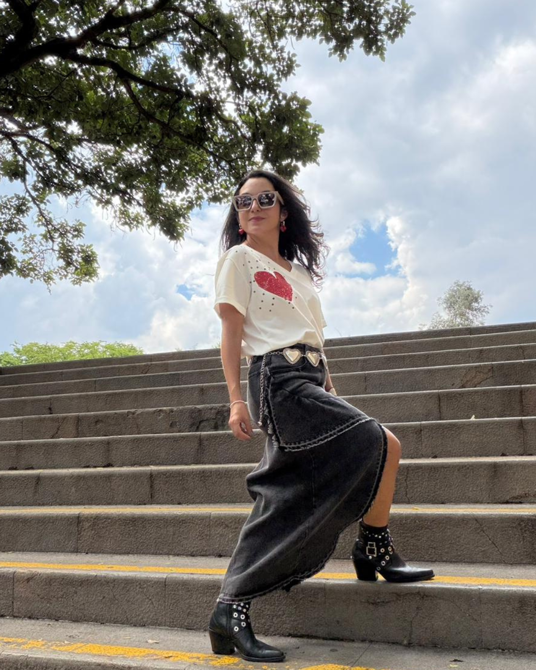 Falda Cruzada Denim 