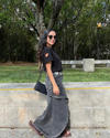Falda Cruzada Denim 