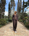 Sweater Abierto Animal Mocha - Golden Hearts