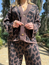 Sweater Abierto Animal Mocha - Golden Hearts