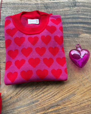 Sweater lluvia de corazones (envío 2 días hábiles)