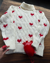 Sweater Marfil Corazones 