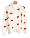 Sweater Marfil Corazones 