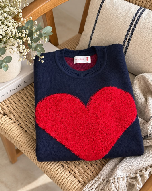 Sweater Azul Corazon