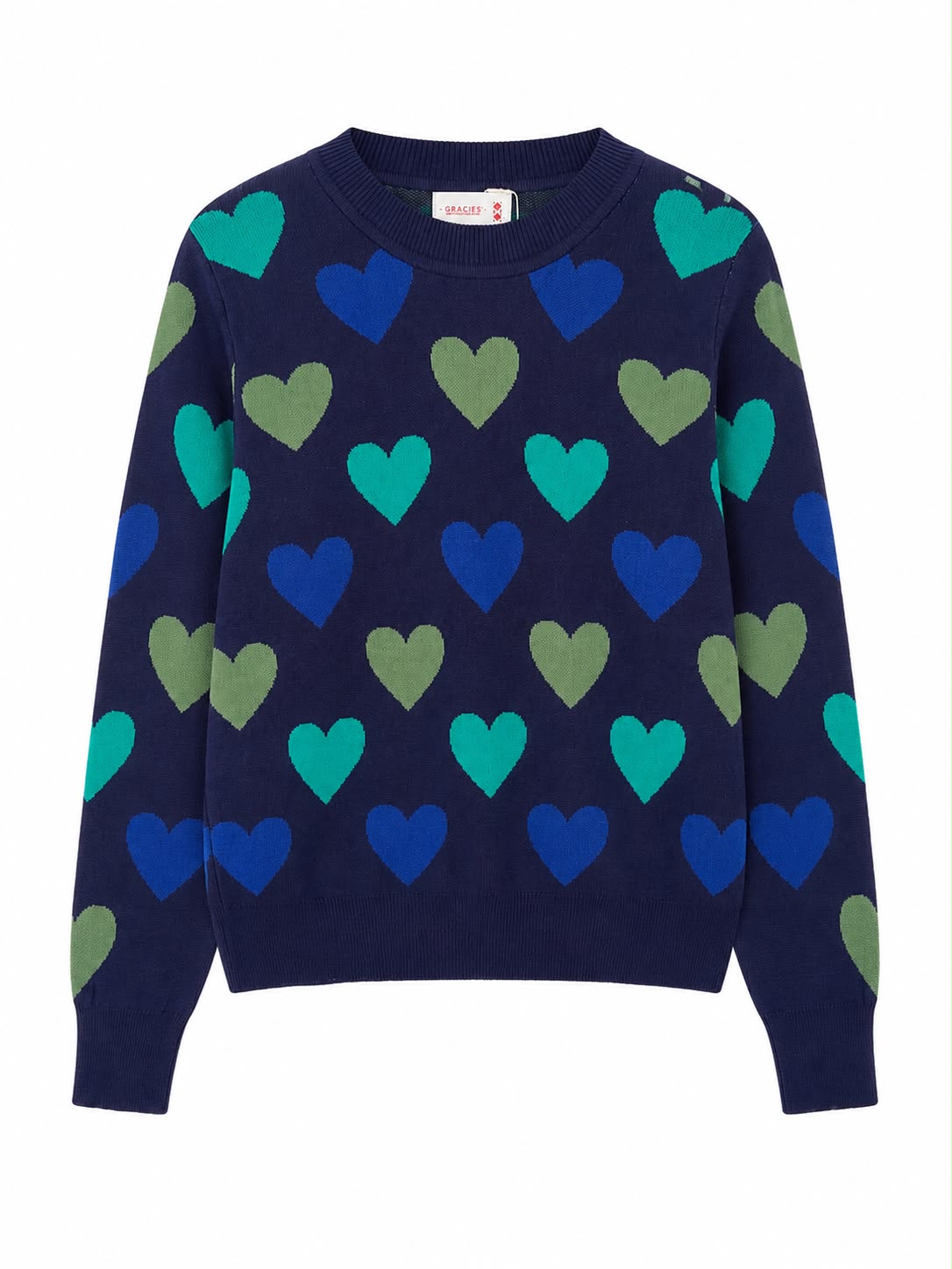 Sweater Azul Corazones