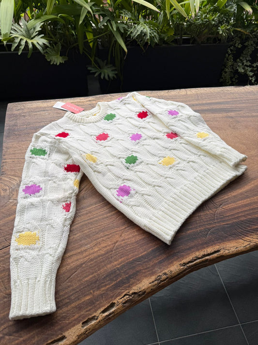 Sweater Marfil Confeti 