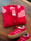 Sweater Nubes Rojo Abierto - Golden Hearts 