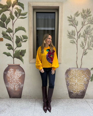 Sweater Leopardo Amarillo