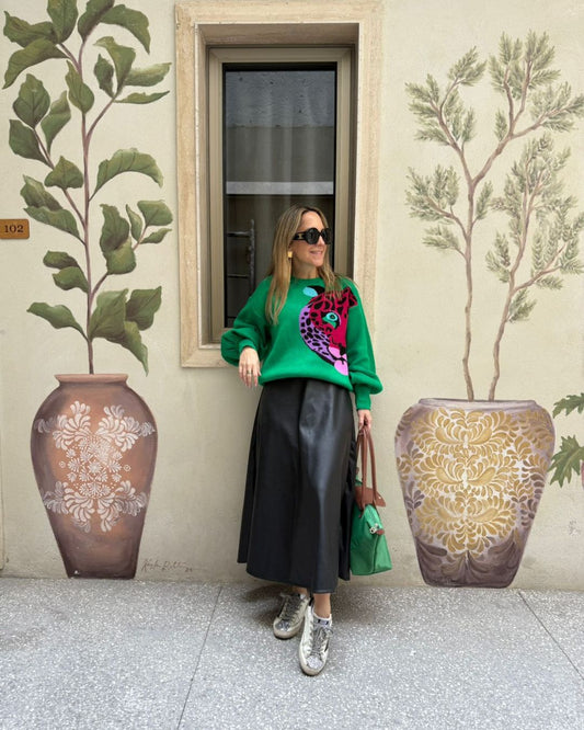 Sweater Leopardo Verde