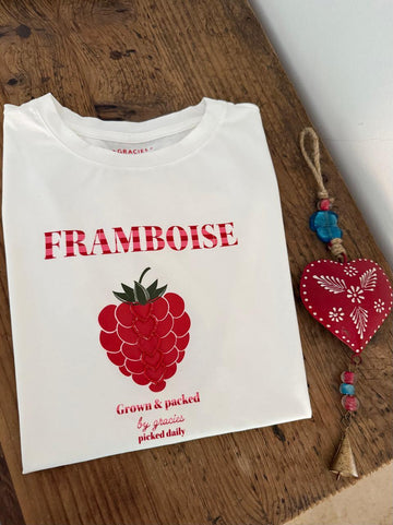 Camiseta Corazon Frambuesa 