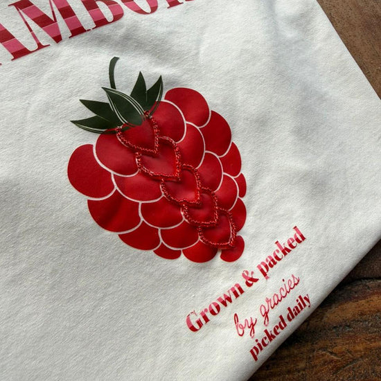 Camiseta Corazon Frambuesa 