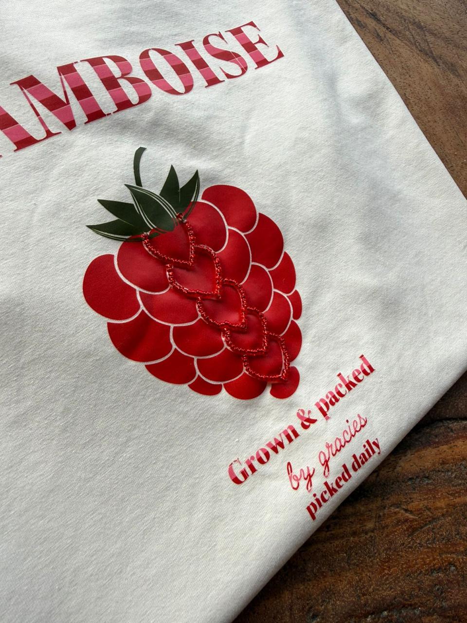 Camiseta Corazon Frambuesa 