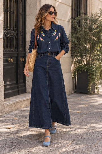 Outfit Aves - Camisa & Falda 
