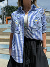 camisa de rayas bengala