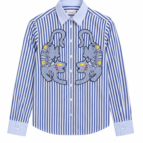 camisa de rayas bengala