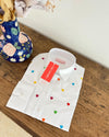 camisa en algodon con mini corazoes bordados