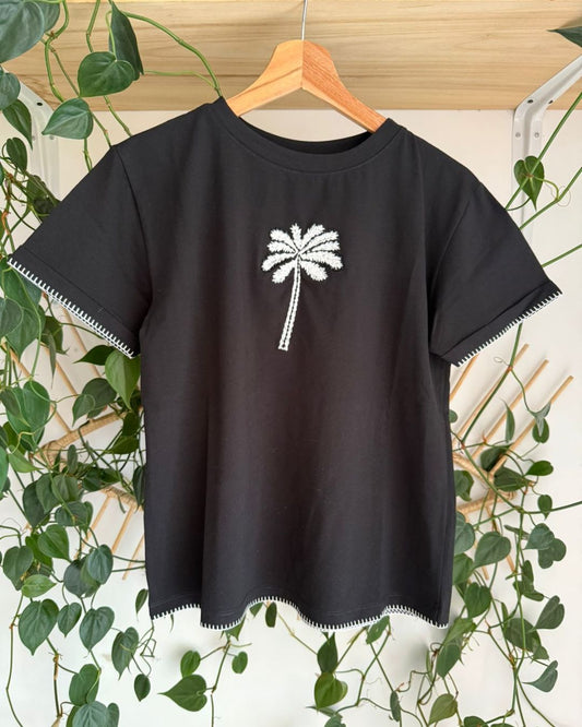 Camiseta Palmera Negra