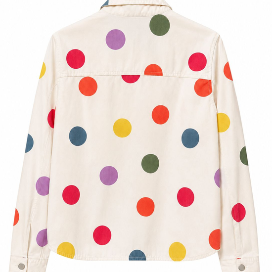 Chaqueta confeti de puntos de colores diseño original y diferente