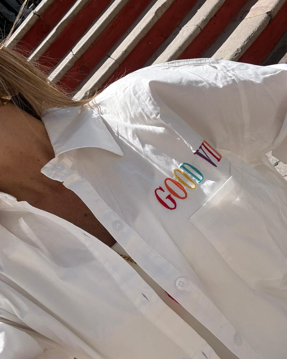 Camisa Oversize Good Vibes - Gracies