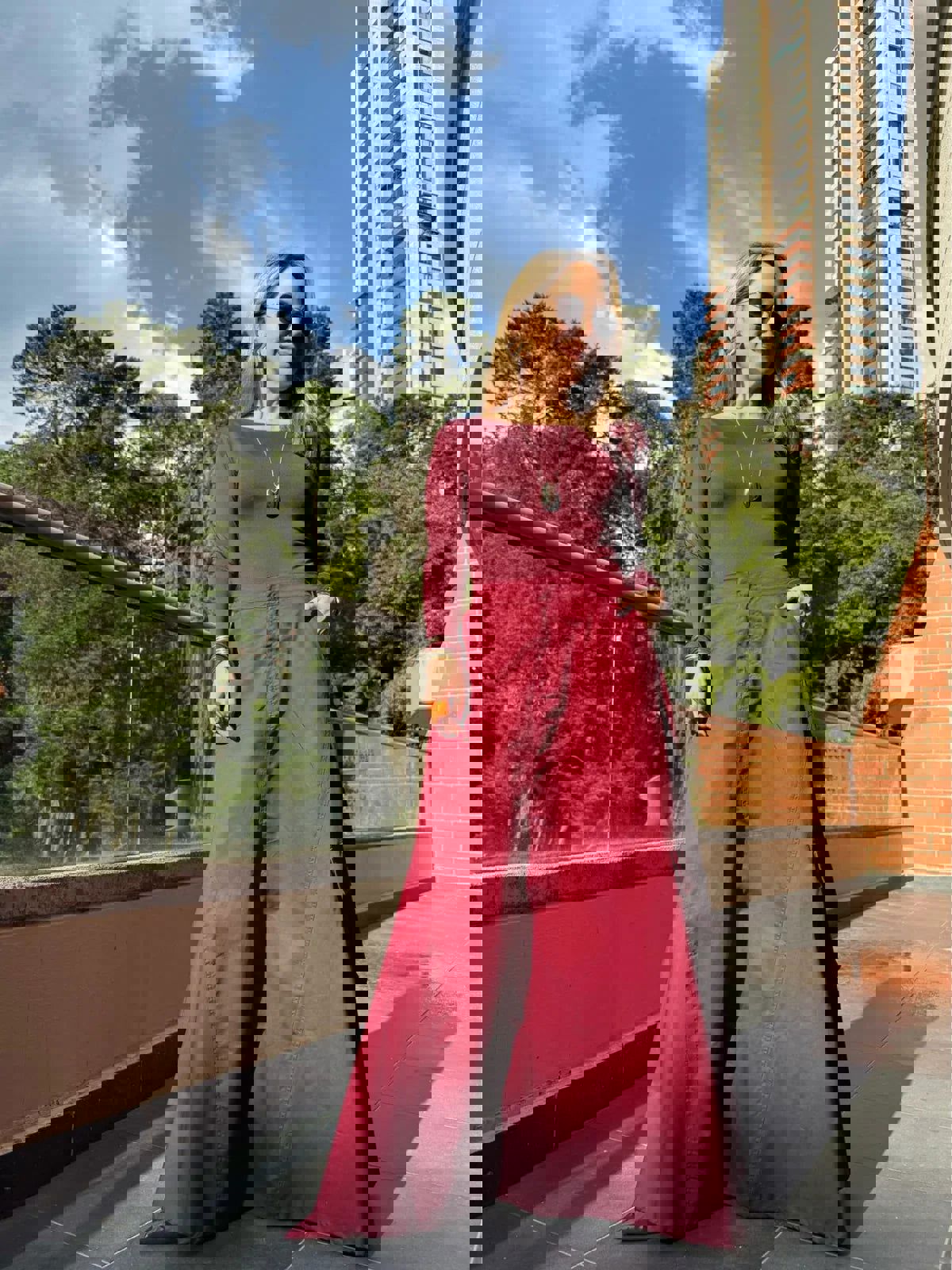 Falda Cargo Burgundy