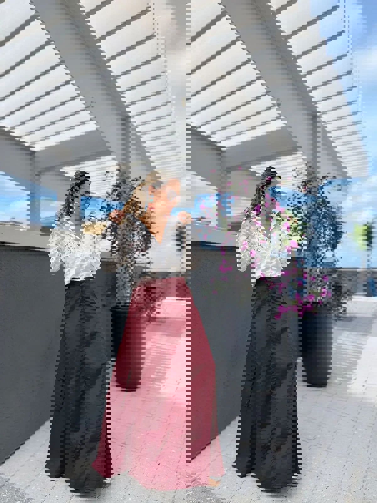 Falda Cargo Burgundy