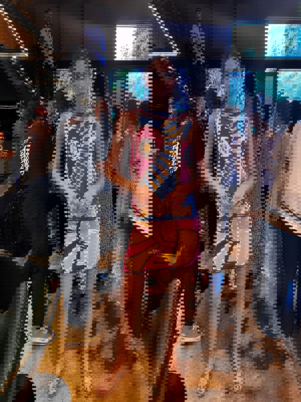 Falda Mini Universo Romance Azul