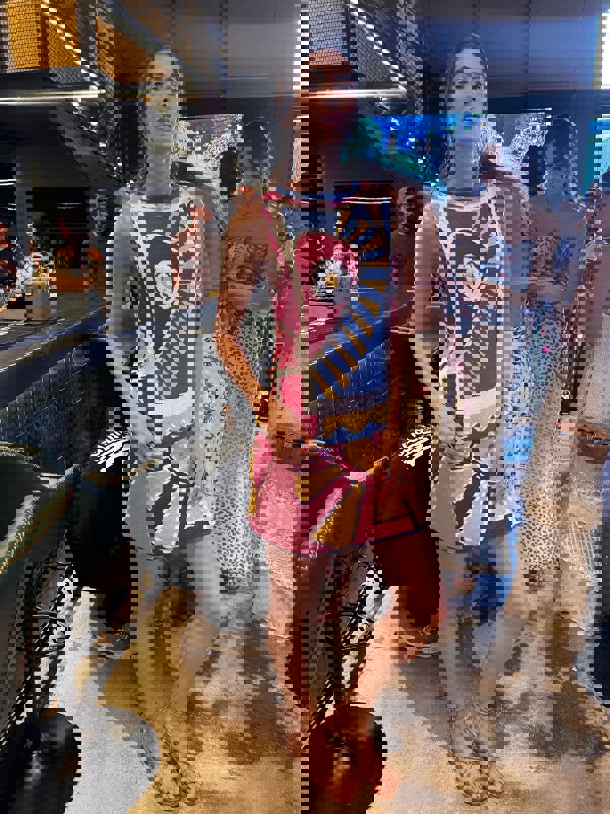 Falda Mini Universo Romance Azul