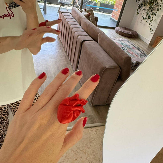 Heart Ring Red