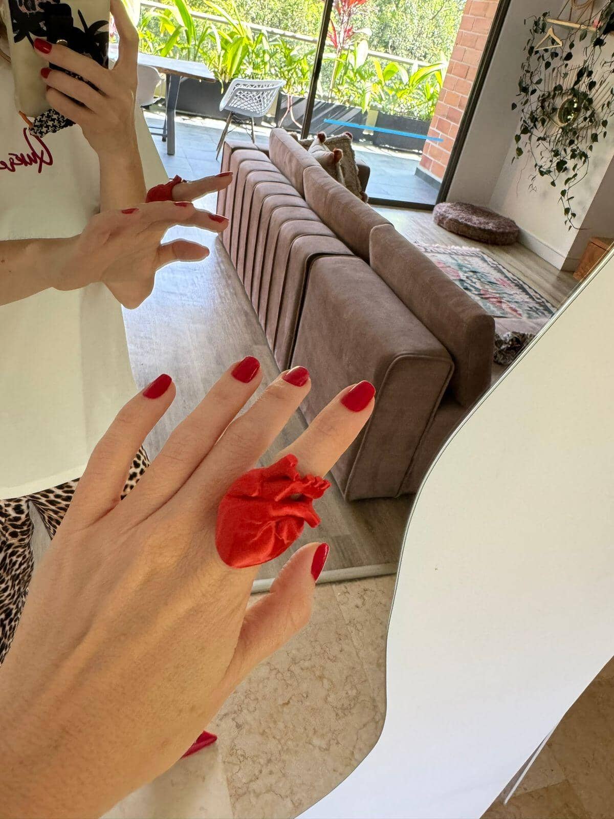 Heart Ring Red