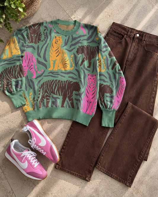 Sweater Ovejas Verde 