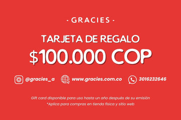 Tarjeta de Regalo Gracies