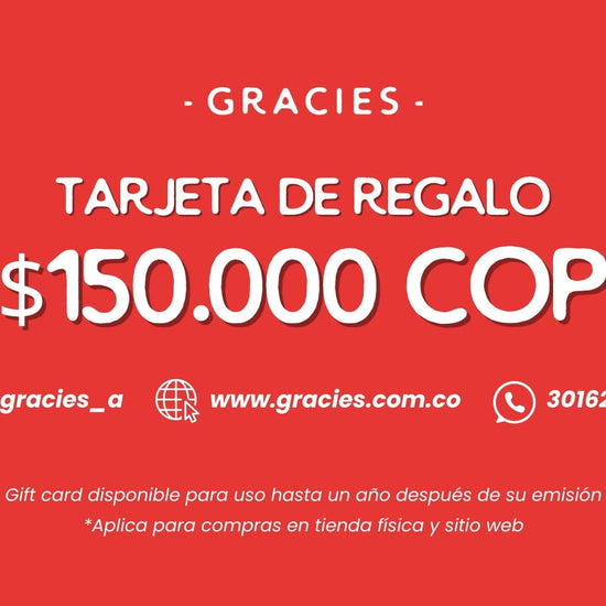 Tarjeta de Regalo Gracies